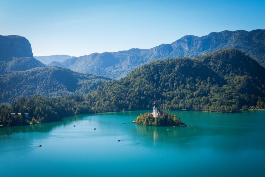 Slovenia car rentals guide, driving beside Lake Bohinj in Triglav National Park
